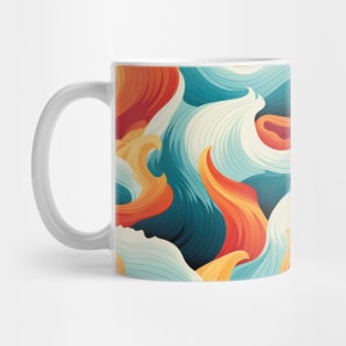 Ephemeral Crests: Hokusai Waves Reimagined Mug